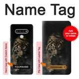 LG Stylo 6 Hard Case Bengal Tiger with custom name