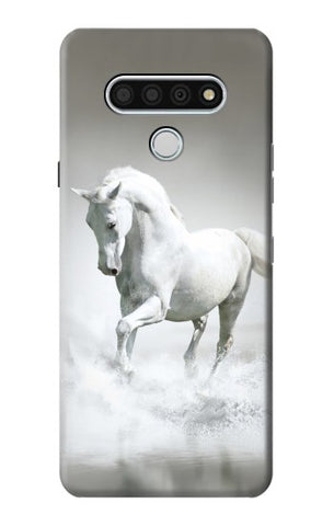 LG Stylo 6 Hard Case White Horse