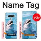 LG Stylo 6 Hard Case Dolphin with custom name