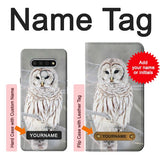 LG Stylo 6 Hard Case Snowy Owl White Owl with custom name