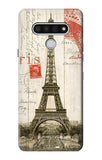 LG Stylo 6 Hard Case Eiffel Tower Paris Postcard