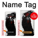 LG Stylo 6 Hard Case Dark Samurai with custom name