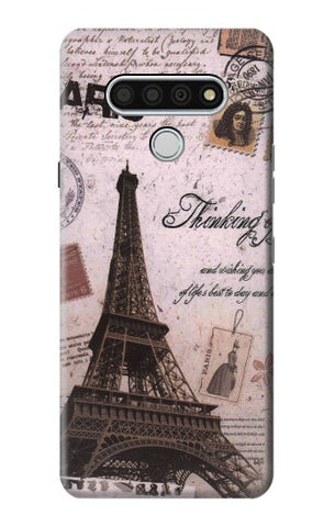 LG Stylo 6 Hard Case Paris Postcard Eiffel Tower