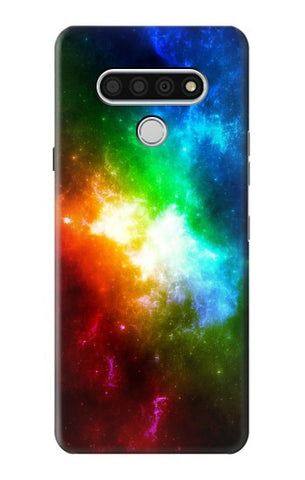 LG Stylo 6 Hard Case Colorful Rainbow Space Galaxy