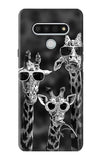 LG Stylo 6 Hard Case Giraffes With Sunglasses