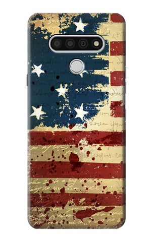 LG Stylo 6 Hard Case Old American Flag