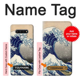 LG Stylo 6 Hard Case Katsushika Hokusai The Great Wave off Kanagawa with custom name