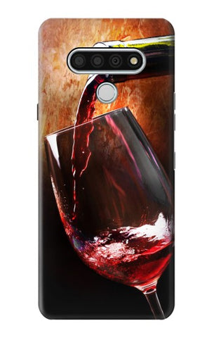 LG Stylo 6 Hard Case Red Wine Bottle And Glass