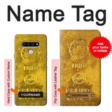 LG Stylo 6 Hard Case One Kilo Gold Bar with custom name