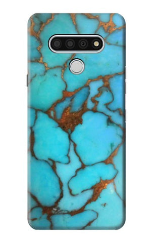 LG Stylo 6 Hard Case Aqua Turquoise Rock