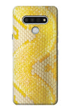 LG Stylo 6 Hard Case Yellow Snake Skin