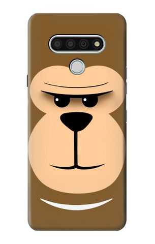 LG Stylo 6 Hard Case Cute Monkey Cartoon Face