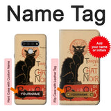 LG Stylo 6 Hard Case Chat Noir The Black Cat with custom name