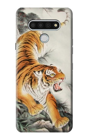 LG Stylo 6 Hard Case Chinese Tiger Tattoo Painting