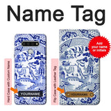 LG Stylo 6 Hard Case Willow Pattern Illustration with custom name