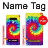 LG Stylo 6 Hard Case Tie Dye Fabric Color with custom name