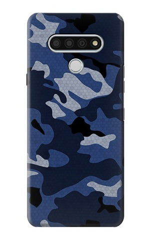 LG Stylo 6 Hard Case Navy Blue Camouflage