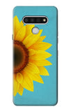 LG Stylo 6 Hard Case Vintage Sunflower Blue