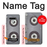 LG Stylo 6 Hard Case Cassette Tape with custom name