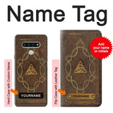 LG Stylo 6 Hard Case Spell Book Cover with custom name