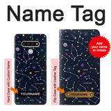 LG Stylo 6 Hard Case Star Map Zodiac Constellations with custom name