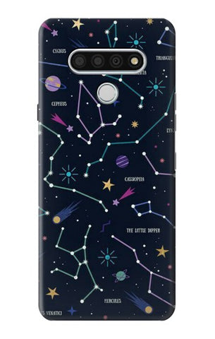 LG Stylo 6 Hard Case Star Map Zodiac Constellations