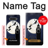 LG Stylo 6 Hard Case Peter Pan Fly Fullmoon Night with custom name