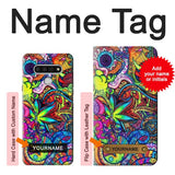 LG Stylo 6 Hard Case Colorful Art Pattern with custom name