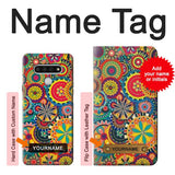 LG Stylo 6 Hard Case Colorful Pattern with custom name