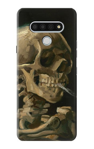 LG Stylo 6 Hard Case Vincent Van Gogh Head Skeleton Cigarette