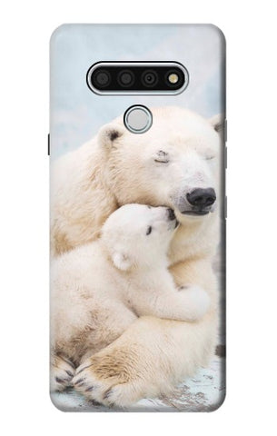LG Stylo 6 Hard Case Polar Bear Hug Family