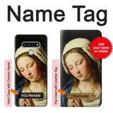 LG Stylo 6 Hard Case Virgin Mary Prayer with custom name