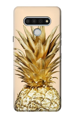 LG Stylo 6 Hard Case Gold Pineapple