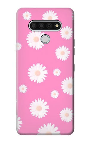 LG Stylo 6 Hard Case Pink Floral Pattern