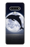 LG Stylo 6 Hard Case Dolphin Moon Night