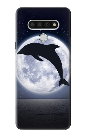 LG Stylo 6 Hard Case Dolphin Moon Night