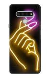 LG Stylo 6 Hard Case Cute Mini Heart Neon Graphic