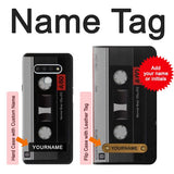 LG Stylo 6 Hard Case Vintage Cassette Tape with custom name