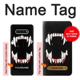 LG Stylo 6 Hard Case Vampire Teeth Bloodstain with custom name