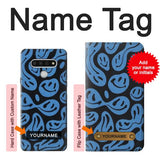 LG Stylo 6 Hard Case Cute Ghost Pattern with custom name