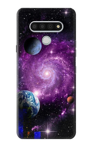 LG Stylo 6 Hard Case Galaxy Outer Space Planet