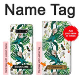 LG Stylo 6 Hard Case Leaf Life Birds with custom name