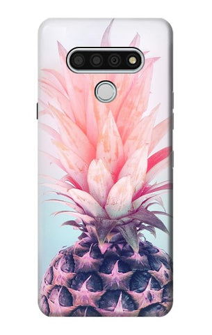 LG Stylo 6 Hard Case Pink Pineapple