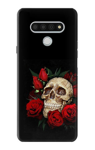 LG Stylo 6 Hard Case Dark Gothic Goth Skull Roses