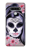 LG Stylo 6 Hard Case Sugar Skull Steam Punk Girl Gothic