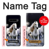 LG V60 ThinQ 5G Hard Case White Horse with custom name