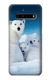 LG V60 ThinQ 5G Hard Case Polar Bear Family Arctic