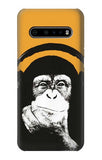 LG V60 ThinQ 5G Hard Case Funny Monkey with Headphone Pop Music