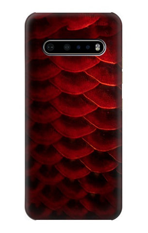 LG V60 ThinQ 5G Hard Case Red Arowana Fish Scale