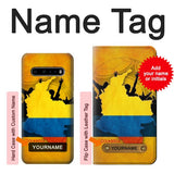 LG V60 ThinQ 5G Hard Case Colombia Football Flag with custom name